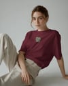 Scottish Fold Kedi Baskılı Kadın Oversize Tişört – Minimal Cat Tasarım