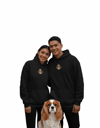 Sevgililer Günü Cavalier King Charles Spaniel Köpek Figürlü Çift Hoodie Kombini – Şehir Stili