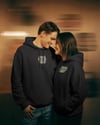 Sevgililer Günü İsme Özel Scottish Fold Kedi Figürlü Çift Hoodie Kombini