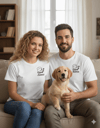 Sevgililer Günü Özel Köpek Babası & Köpek Annesi Tişört Seti – Çiftlere Özel Uyumlu T-Shirt