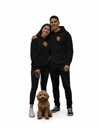Sevgililer Günü Özel Poodle Köpek Figürlü Unisex Siyah Hoodie – Patili Aşklar İçin Kapüşonlu Sweatshirt