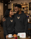 Sevgililer Günü Sphynx Kedi Figürlü Çift Hoodie Kombini