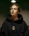 Shih Tzu Figürlü Siyah Unisex Kapüşonlu Sweatshirt – DTF Baskı