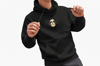 Shih Tzu Figürlü Siyah Unisex Kapüşonlu Sweatshirt – DTF Baskı