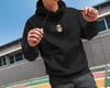 Shih Tzu Figürlü Siyah Unisex Kapüşonlu Sweatshirt – DTF Baskı