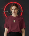 Shih Tzu Köpek Baskılı Unisex Oversize Tişört – Minimal Sevimli Shih Tzu Tasarım