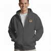 Sibirya Kedisi Baskılı Fermuarlı Kapüşonlu Hoodie – Unisex Oversize