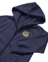 Sibirya Kedisi Baskılı Fermuarlı Kapüşonlu Hoodie – Unisex Oversize