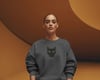 Siyah Kedi (Bombay) Baskılı Kadın Unisex Sweatshirt – Minimal Tasarım | Muhtar Store