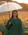 Siyah Kedi (Bombay) Baskılı Kadın Unisex Sweatshirt – Minimal Tasarım | Muhtar Store