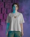 Sphynx Kedi Baskılı Kadın Oversize Tişört – Minimal Sphynx Cat Tasarım