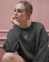 Sphynx Kedi Baskılı Kadın Sweatshirt – Minimal Tüysüz Kedi Tasarımı | Muhtar Store