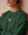 Sphynx Kedi Baskılı Kadın Sweatshirt – Minimal Tüysüz Kedi Tasarımı | Muhtar Store