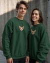 Sphynx Kedi Desenli Sevgili Sweatshirt – Unisex Çift Kombini
