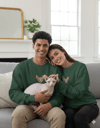 Sphynx Kedi Desenli Sevgili Sweatshirt – Unisex Çift Kombini