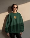 Tekir Kedi Baskılı Kadın Sweatshirt – Minimal Tasarım | Muhtar Store