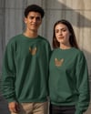 Tekir Kedi Desenli Sevgili Sweatshirt – Unisex Çift Kombini
