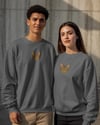 Tekir Kedi Desenli Sevgili Sweatshirt – Unisex Çift Kombini