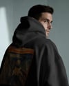 The Scream Köpek Tasarımlı Siyah Unisex Kapüşonlu Sweatshirt – Sanatsal & Retro Hoodie