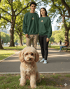 Toy Poodle Köpek Desenli Sevgili Sweatshirt – Unisex Çift Kombini