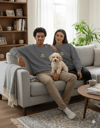 Toy Poodle Köpek Desenli Sevgili Sweatshirt – Unisex Çift Kombini