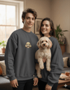 Toy Poodle Köpek Desenli Sevgili Sweatshirt – Unisex Çift Kombini