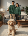 Toy Poodle Köpek Desenli Sevgili Sweatshirt – Unisex Çift Kombini