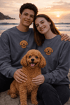 Toy Poodle Köpek Desenli Sevgili Sweatshirt – Unisex Çift Kombini