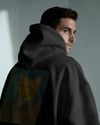 Van Gogh Kedi Tasarımlı Siyah Unisex Kapüşonlu Sweatshirt – Sanatsal & Retro Hoodie