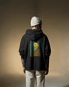 Van Gogh Köpek Tasarımlı Siyah Unisex Kapüşonlu Sweatshirt – Sanatsal & Retro Hoodie