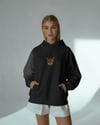 Yorkshire Terrier Figürlü Siyah Unisex Kapüşonlu Sweatshirt – DTF Baskı