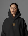 Yorkshire Terrier Figürlü Siyah Unisex Kapüşonlu Sweatshirt – DTF Baskı