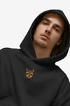 Yorkshire Terrier Figürlü Siyah Unisex Kapüşonlu Sweatshirt – DTF Baskı