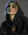 Yorkshire Terrier Figürlü Siyah Unisex Kapüşonlu Sweatshirt – DTF Baskı