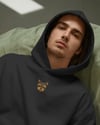 Yorkshire Terrier Figürlü Siyah Unisex Kapüşonlu Sweatshirt – DTF Baskı