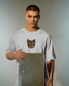 Yorkshire Terrier Köpek Baskılı Unisex Oversize Tişört – Minimal Premium Tasarım