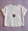 Yorkshire Terrier Minimal Göğüs Baskı Crop Tişört – Premium Köpek Ikon Tasarım