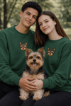 Yorkshire Terrier (Yorkie) Köpek Desenli Sevgili Sweatshirt – Unisex Çift Kombini