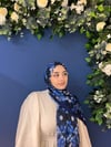 SOFT PAMUK ŞAL LACİVERT-GECE MAVİSİ