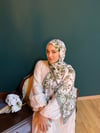 SOFT PAMUK ŞAL YEŞİL-KREM