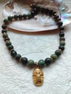 Turkuaz Mısır Kolye