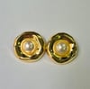 İNCİLİ DALGALI PLAKA KÜPE 
