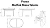 Pruva Mutfak Masa Takımı Antrasit