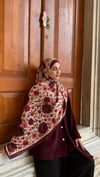 Arve Şal - BordoArve Şalrosen design