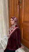 Arve Şal - BordoArve Şalrosen design