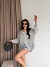 Çizgili Oversize Gömlek