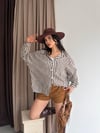 Çizgili Oversize Gömlek