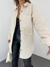 Gabardin Püskül Detaylı Ceket