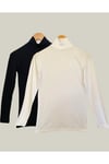 KADIN 2'Lİ YARIM BALIKÇI UZUN KOL BODY