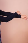 Kadın Düz Model Siyah Tesettür Kolluk